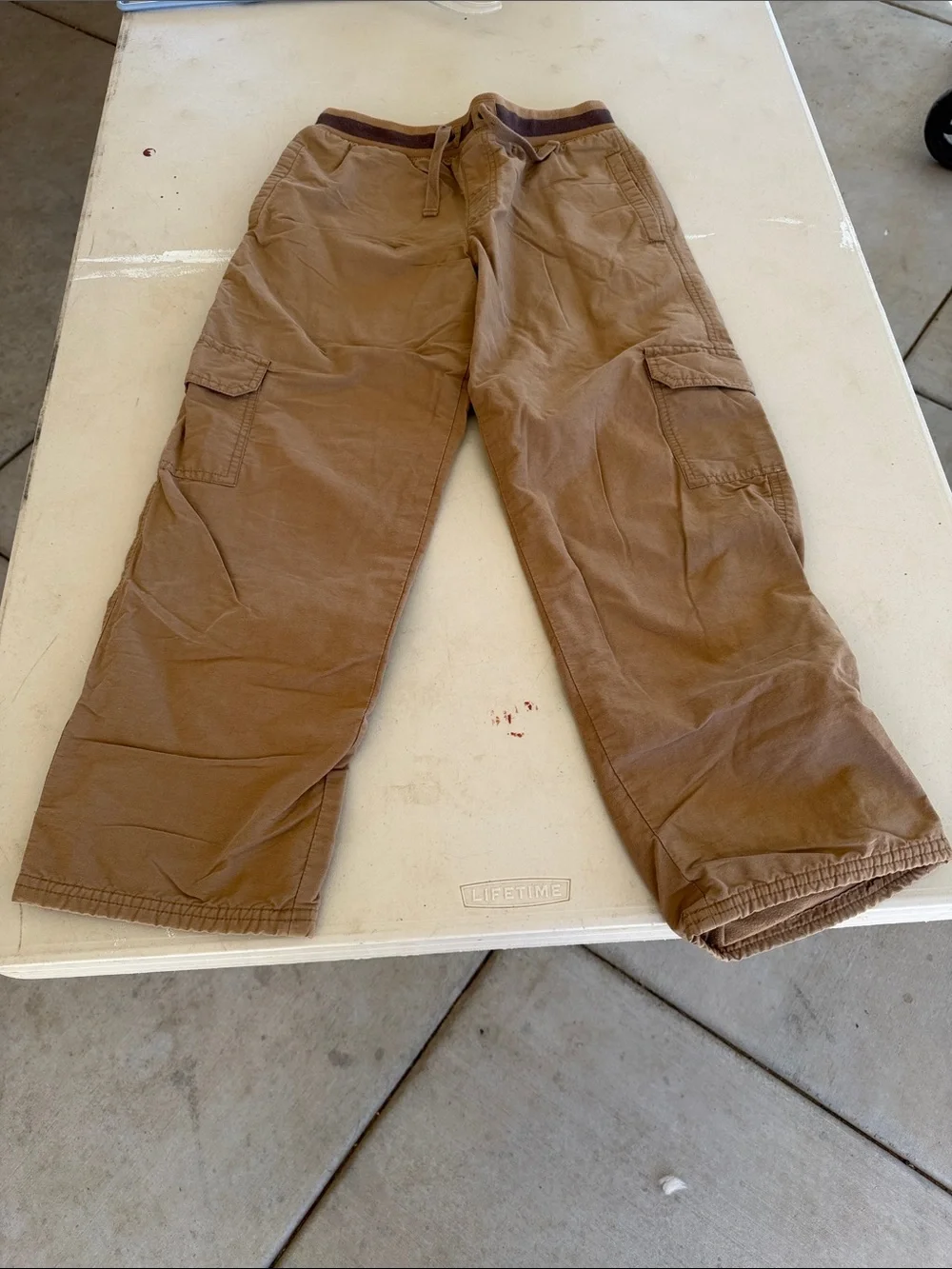 Gymboree Brown Cargo Pants with Elastic Waistband
